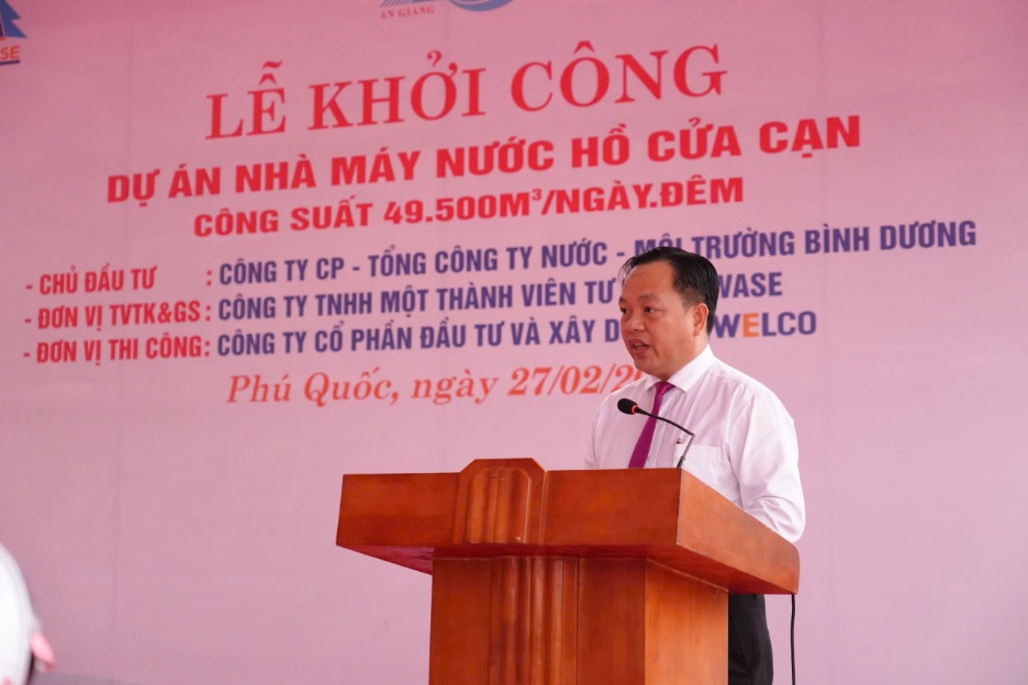 Ông Trần Chiến Công, Phó Chủ tịch HĐQT kiêm Tổng giám đốc BIWASE.