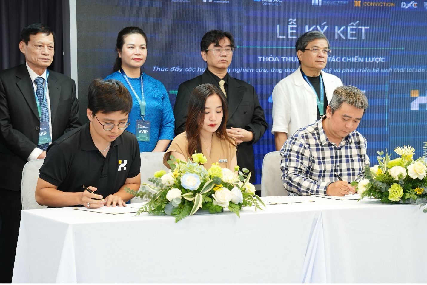 K&yacute; kết hợp t&aacute;c chiến lược giữa CTDA, HBA v&agrave; MEXC Ventures.