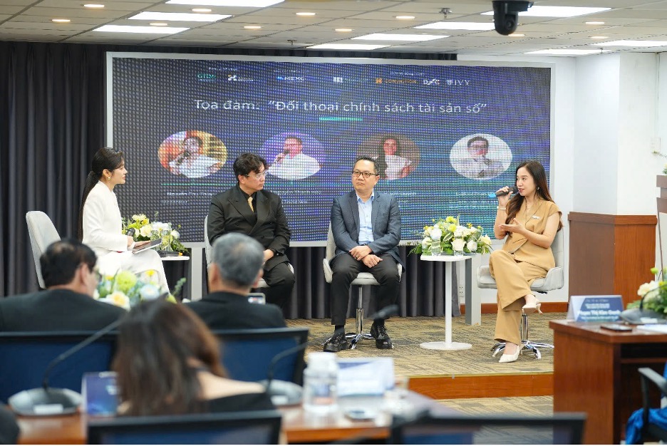 B&agrave; Jenny Nguyễn, Trưởng ban Marketing & Chiến lược MEXC Ventures tại Việt Nam chia sẻ tọa đ&agrave;m.