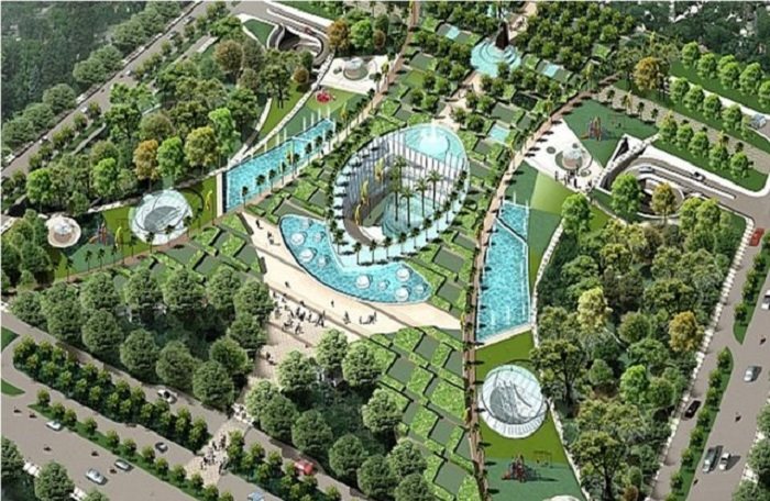 Sau động thổ ngày 8.8.2010, Dự án bãi đậu xe ngầm công viên Lê Văn Tám vẫn chỉ hình thành trên mô hình.