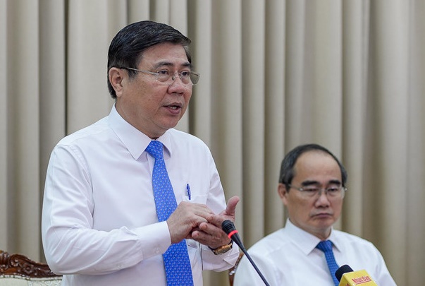 Chủ tịch UBND TP.HCM Nguyễn Thành Phong kêu gọi 210 Dự án đầu tư vào TP.HCM(ảnh Lê Toàn)