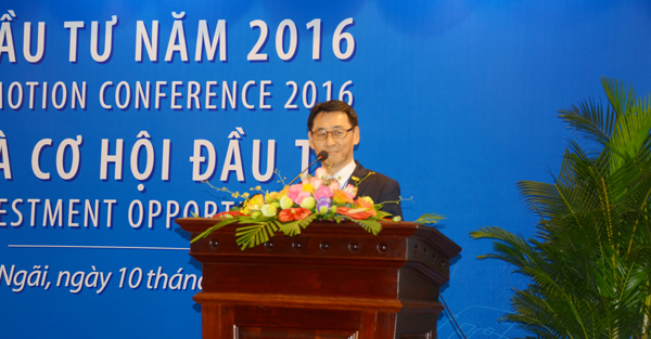 Lãnh đạo Doosan Vina ghi nhận những điều kiện thuận lợi mà Quảng Ngãi đã hỗ trợ doanh nghiệp này thời gian qua.