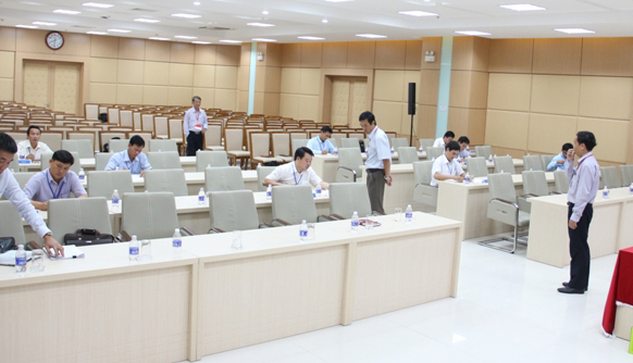 Các ứng viên thực hiện các phần thi dành cho chức danh Phó Giám đốc