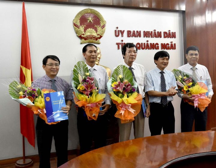 Các Giám đốc Sở mới được bổ nhiệm, điều động của tỉnh Quảng Ngãi.