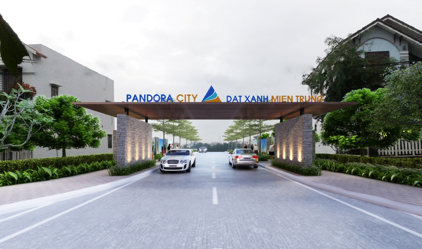 Pandora city sở hữu 03 mặt tiền đường tại trung tâm Quận Liên Chiểu với mức giá từ 650 triệu/nền
