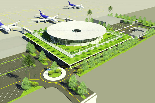 Mô hình nhà ga hành khách cảng hàng không Phù Cát mới