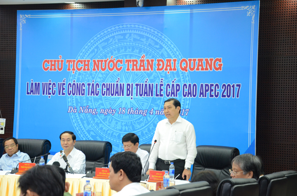 Ông Huỳnh Đức Thơ, Chủ tịch Đà Nẵng Đà Nẵng sẽ quyết tâm không để xảy ra bất kì sơ suất nào trong Tuần lễ cấp cao APEC 2017