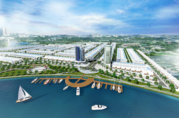 Phối cảnh 3D Dự án có vị trí đắc địa ôm trọn sông Cổ Cò, tuyến du lịch nối Đà Nẵng và Hội An