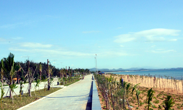 Phố đi bộ ven biển Phú Yên đang hoàn thiện chào đón Hoa hậu