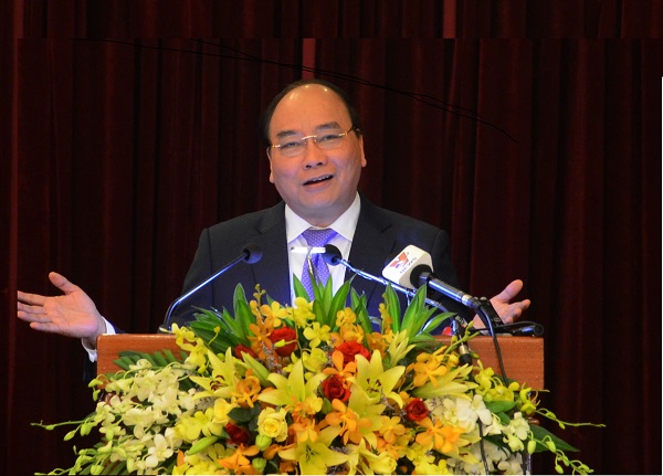 Thủ tướng Chính phủ Nguyễn Xuân Phúc phát biểu chỉ đạo Hội ngị XTĐT Phú Yên 2018