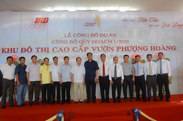 Sự kiện công bố quy hoạch Dự án có sự tham dự của ông Huỳnh Tấn Việt (áo sậm, ở giữa).