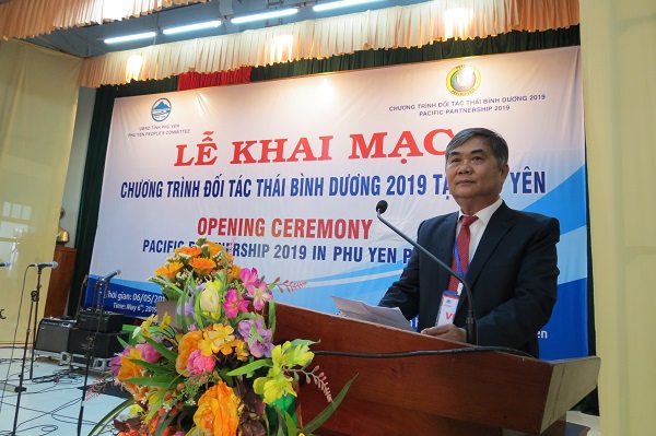 Ông Nguyễn Chí Hiến, Phó chủ tịch thường trực UBND tỉnh Phú Yên phát biểu chào mừng các đại diện tham gia PP19 tại Phú Yên