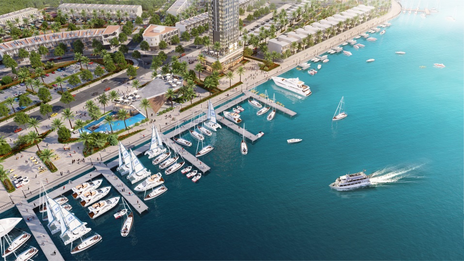 Bến du thuyền Marina Complex sau khi hoàn thiện sẽ trở thành điểm du lịch hấp dẫn của vùng phía Đông