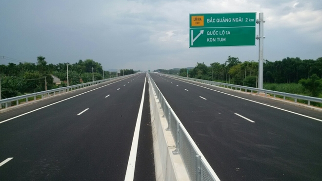 Tuyến cao tốc Quảng Ngãi-Bình Định được đầu tư xây dựng sẽ đấu nối với tuyến Đà Nẵng-Quảng Ngãi đang vận hành