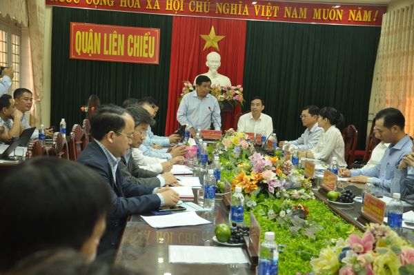 Làm việc với lãnh đạo UBND Thành phố Đà Nẵng, Quận Liên Chiểu tại Quận Liên Chiểu