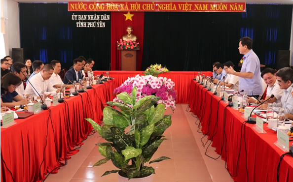 Lãnh đạo tỉnh Phú Yên làm việc với đơn vị tài trợ quy hoạch và tư vấn quy hoạch