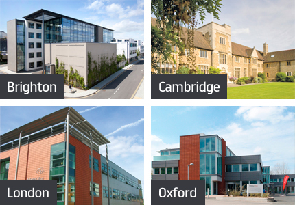 Bellerbys College gồm hệ thống 4 điểm trường tại 4 Thành phố, gồm: Bellerbys Oxford, Bellerbys Cambridge, Bellerbys Brighton và Bellerbys London.