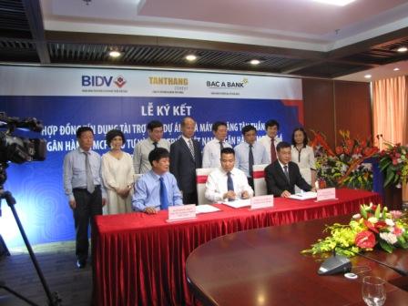 Lễ ký kết tài trợ tín dụng 3.150 tỷ đồng giữa BIDV và Bắc Á Bank cho Dự án Xi măng Tân Thắng