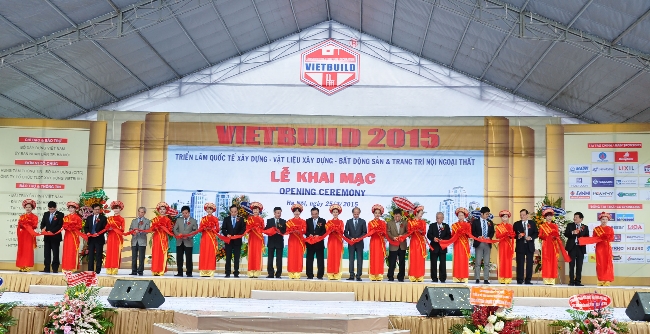 Vietbuild Hà Nội 2015 lần thứ 2 quy tụ hơn 400 DN trong nước và quốc tế tham gia.