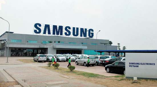 Nhà máy của Samsung trong KCN Yên Phong (Bắc Ninh).