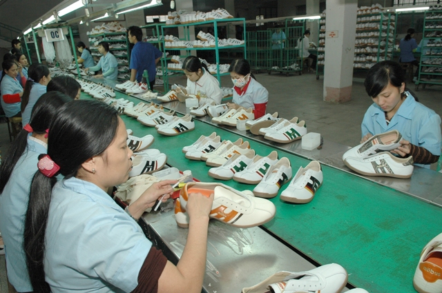 Kim ngạch xuất khẩu giày dép đã tăng từ 6,5 tỷ USD năm 2011 lên 13 tỷ USD trong năm 2016.