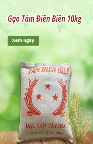 Sản phẩm gạo tám Điện Biên được bán tại Sàn badasa.com.vn