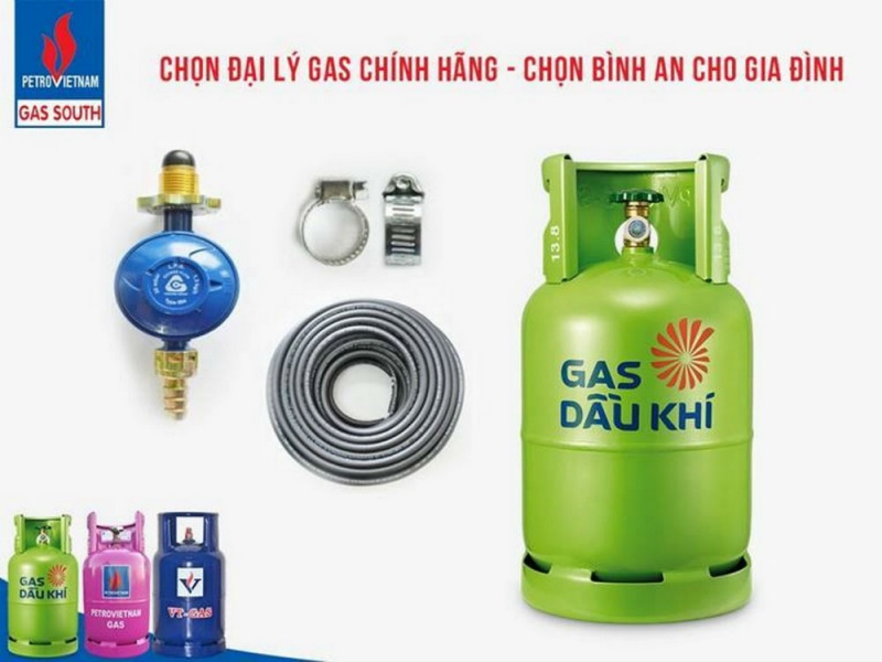 Bình gas Dầu khí 12kg là một sản phẩm mới của PV Gas South được ra mắt và bán trên thị trường TP Hồ Chí Minh từ tháng 8/2016, và hiện đã được ra mắt tại Tây Nam bộ.