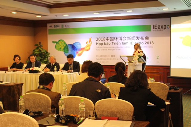 Ông Gang Jiang, Giám đốc Phòng Thương mại Môi trường Trung Quốc tại Thượng Hải cho biết, sự kiện IE Expo China 2018 phù hợp để doanh nghiệp Việt Nam tìm kiếm công nghệ mới nhất để khắc phục vấn đề môi trường trong nhiều ngành sản xuất.