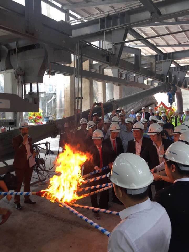 Dây chuyền 2 Xi măng Xuân Thành, công suất 4,5 triệu tấn mới được đưa vào hoạt động cuối năm 2017.