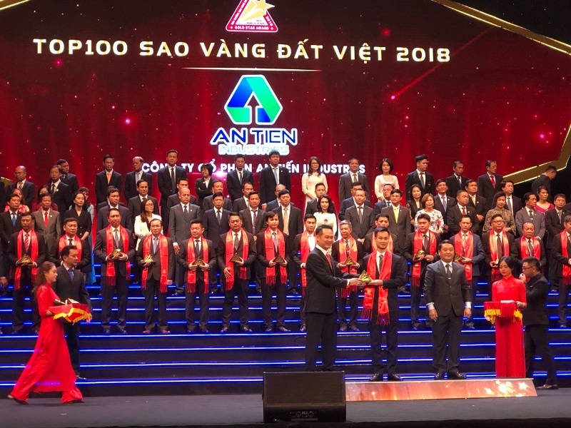 AnTiến Industries (HII), công ty thành viên của Tập đoàn An Phát Holdings (APH) lần đầu tiên nhận được giải thưởng Sao Vàng Đất Việt.