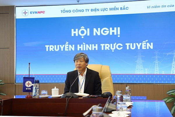 Phó Tổng giám đốc EVNNPC, ông Lê Minh Tuấn chủ trì Hội nghị 