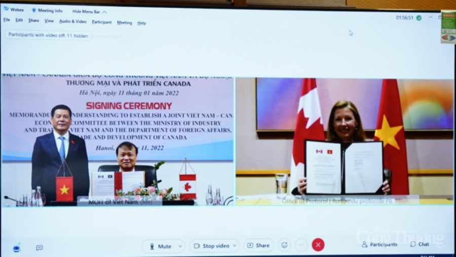 Việt Nam-Canada ký kết Bản ghi nhớ về 