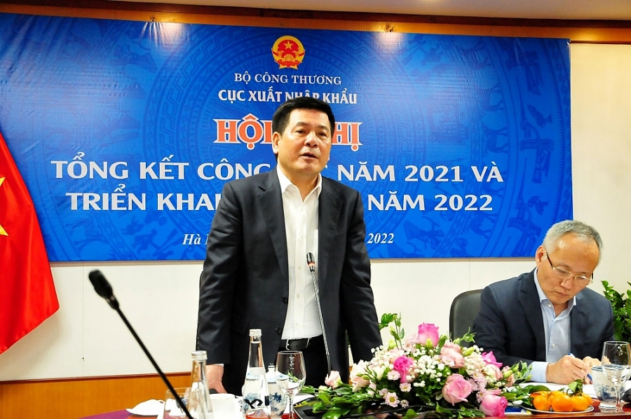 Bộ trưởng Nguyễn Hồng Diên chỉ đạo một số nhiệm vụ trong công tác xuất khẩu năm 2022.
