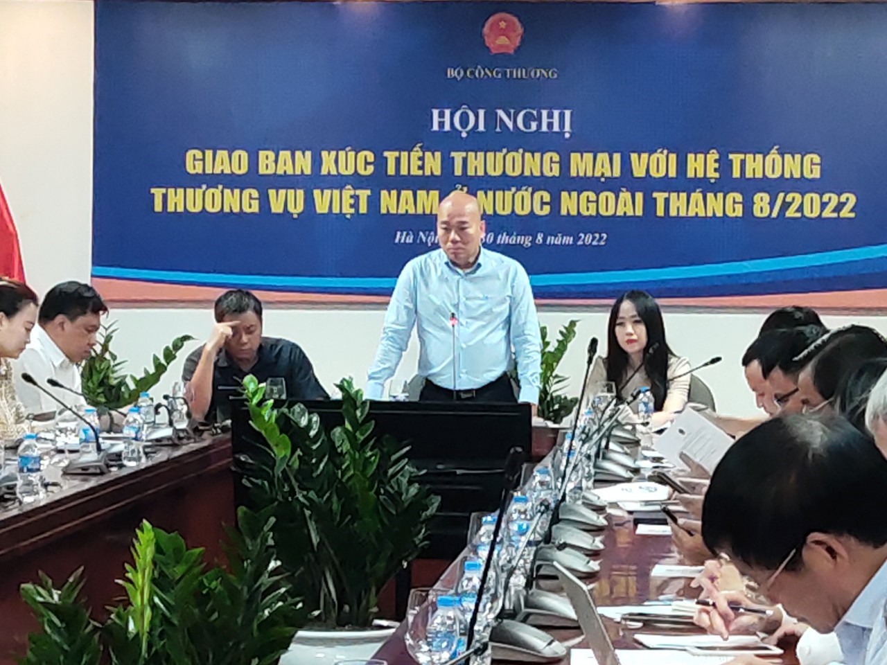 Tại Hội nghị giao ban xúc tiến thương mại với hệ thống Thương vụ Việt Nam ở nước ngoài tháng 8/2022