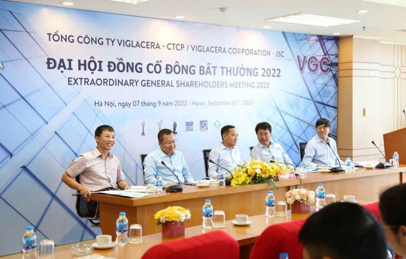 Đại hội cổ đông bất thường Viglacera đã thông qua phương án tạm ứng cổ tức 10% và triển khai Dominica.