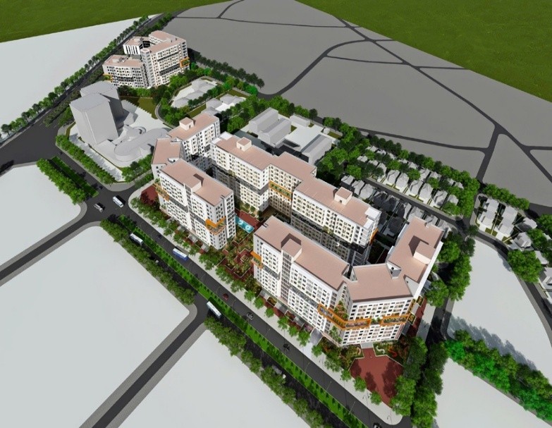 Phối cảnh công trình CT3 - Thăng Long Green City.