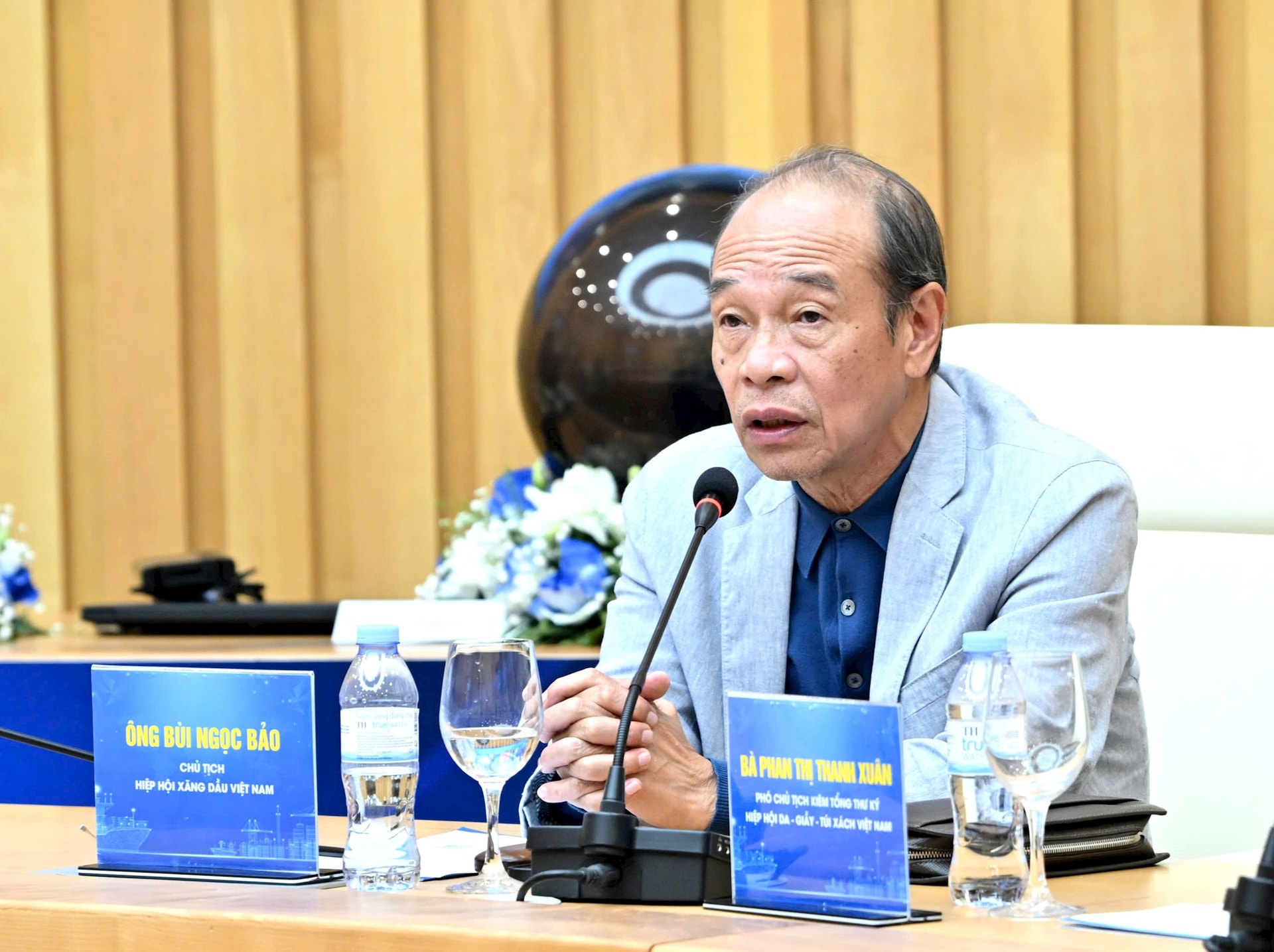 &Ocirc;ng B&ugrave;i Ngọc Bảo, Chủ tịch Vinpa gợi &yacute; h&igrave;nh th&agrave;nh quỹ dự trữ lưu th&ocirc;ng xăng dầu.