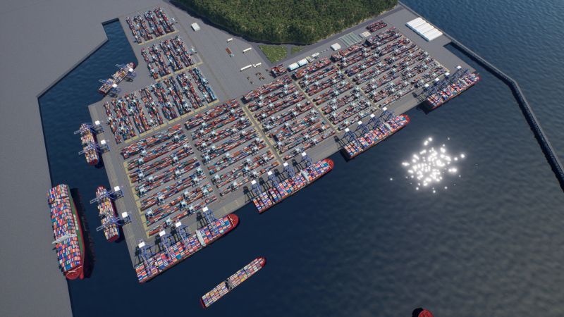 Dự kiến sau khi ho&agrave;n th&agrave;nh giai đoạn 1, cảng Li&ecirc;n Chiểu sẽ đ&oacute;n khoảng 4 triệu TEU/năm