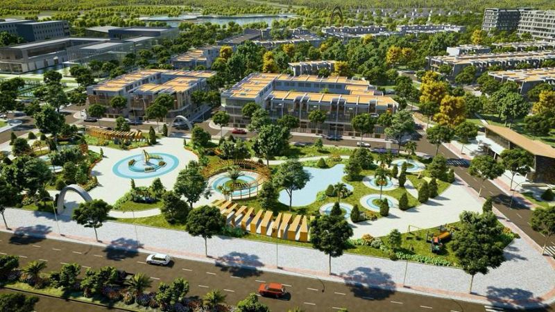 Điểm nhấn Dự &aacute;n l&agrave; to&agrave;n bộ sản phẩm thấp tầng c&oacute; mặt tiền 7 m&eacute;t, ho&agrave;n thiện mặt ngo&agrave;i bằng đ&aacute; nhập khẩu, thiết kế sang trọng v&agrave; linh hoạt c&ocirc;ng năng sử dụng. ( minh hoạ)