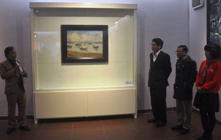 Bảo tàng Mỹ thuật Đà Nẵng trưng bày bức tranh 
