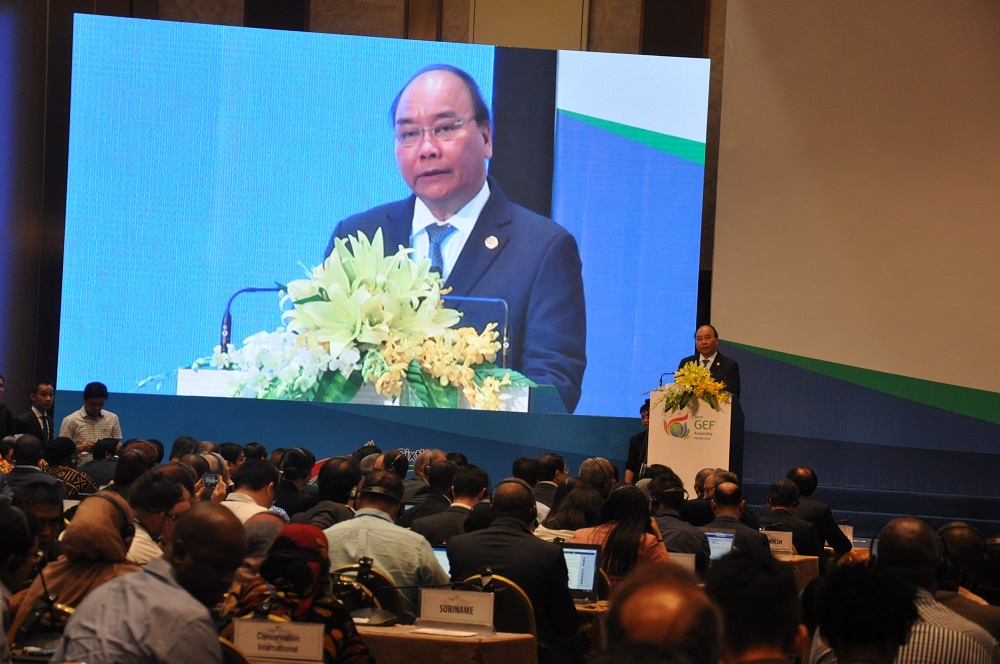 Thủ tướng Chính phủ Nguyễn Xuân Phúc phát biểu tại Kỳ họp GEF6.
