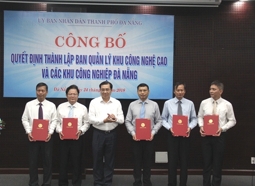 Đà Nẵng bổ nhiệm các chức danh Ban quản lý Khu công nghệ cao và các Khu công nghiệp.