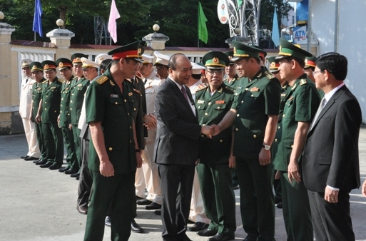 Thủ tướng Nguyễn Xuân Phúc thăm và chúc Tết các lực lượng vũ trang TP. Đà Nẵng.