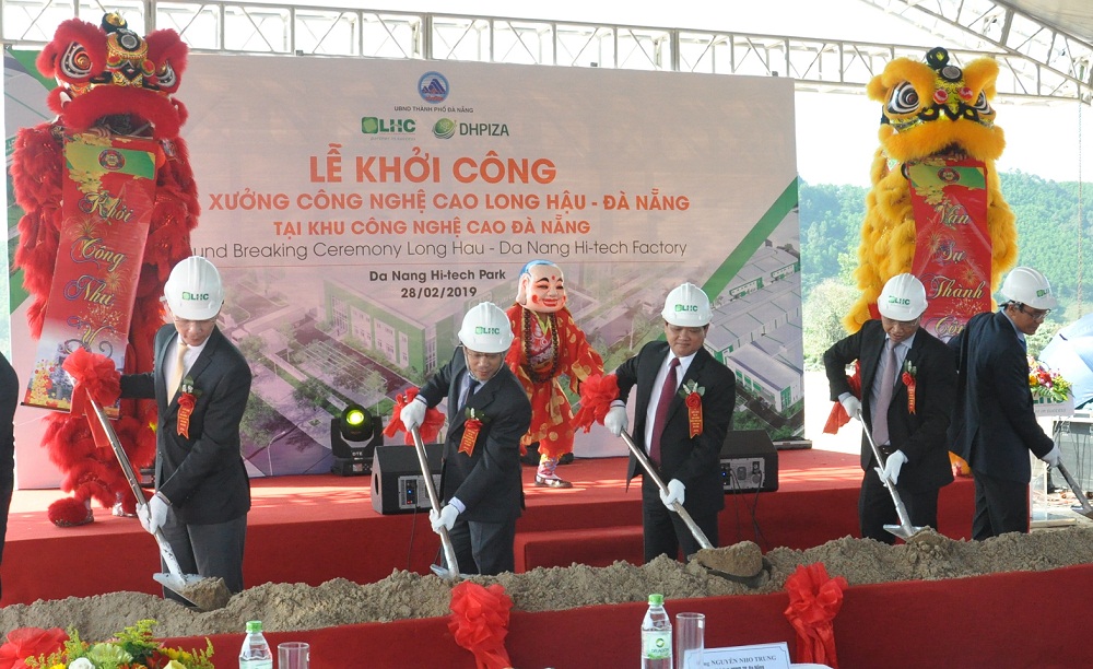 Lễ khởi công Dự án Nhà xưởng công nghệ cao Long Hậu tại Đà Nẵng.