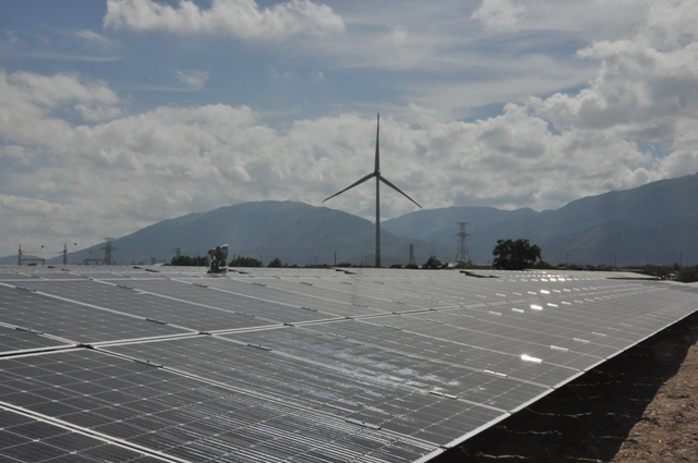 Trang trại điện mặt trời của Trung Nam Group triển khai ở tỉnh Ninh Thuận.