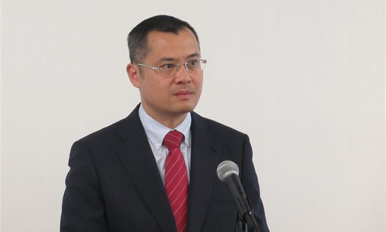Chủ tịch UBND tỉnh Phú Yên Phạm Đại Dương phát biểu tại Hội nghị. Ảnh TTXVN