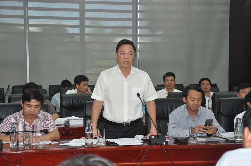 Ông Lê Trí Thanh phát biểu tại buổi làm việc.