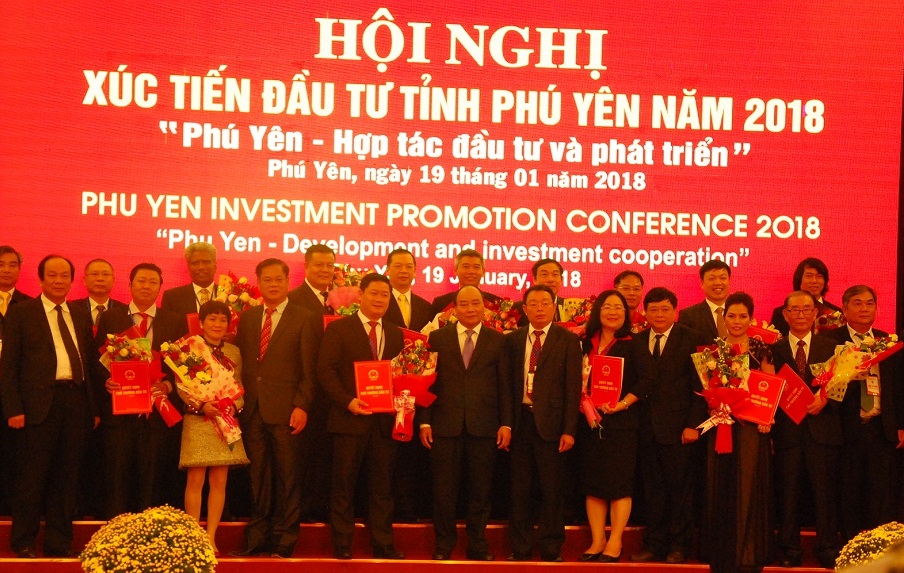 Hội nghị xúc tiến đầu tư năm 2018, tỉnh Phú Yên đã thu hút được nhiều Dự án.