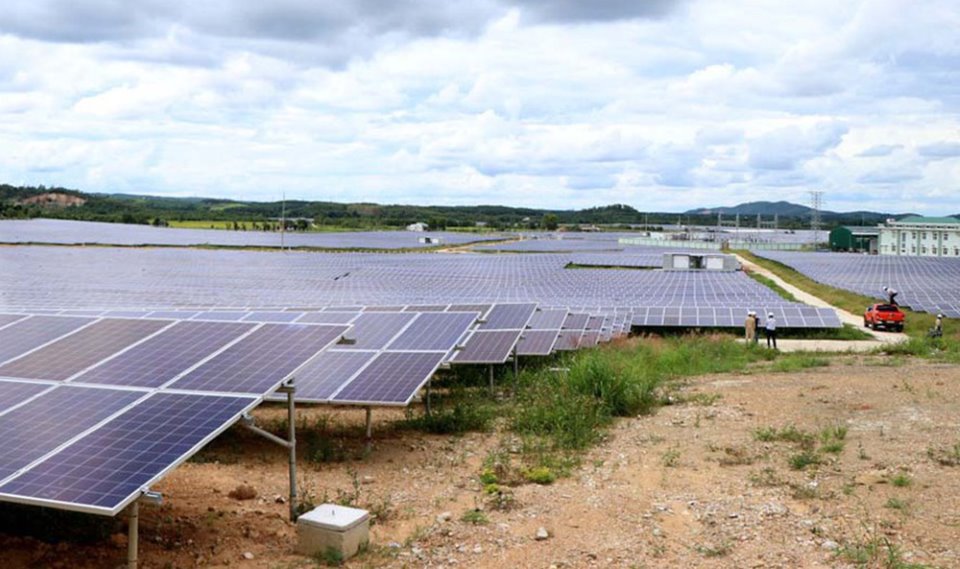 Nhà máy điện mặt trời Cư Jút trên địa bàn tỉnh Đắk Nông.