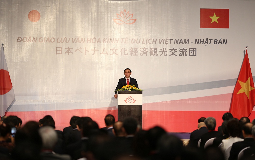 Phó thủ tướng Vương Đình Huệ muốn Nhật Bản trở thành nhà đầu tư tốt nhất tại Việt Nam.